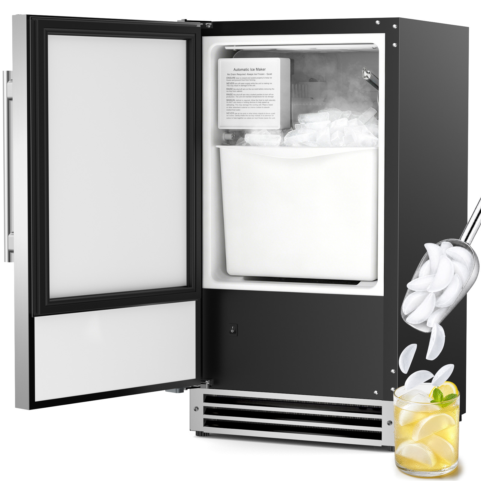 Under Counter Ice Maker, Cresc - огляд і ціна Commercial Kitchen Bin
