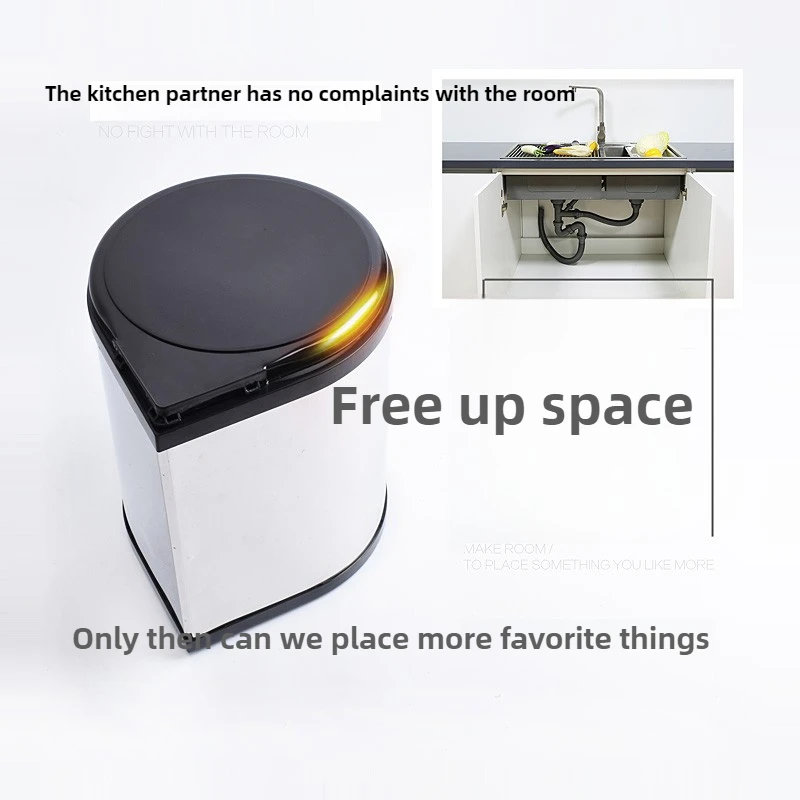 Premium Pull-Out Cabinet Trash - огляд і ціна Commercial Kitchen Bin